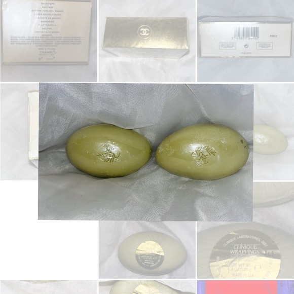 NEW 2 CLINIQUE VINTAGE WRAPPINGS Sealed hard Milled Wrappings SOAP VERY RARE - Picture 4 of 4